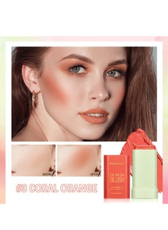 ibcccndc On-the-Go Blush Stick, Moisturizing Blush Cream, Natural Waterproof Multi-Use Lip Tint and Creamy Blush for Eyes Lips and Cheeks 19G  - Image 2