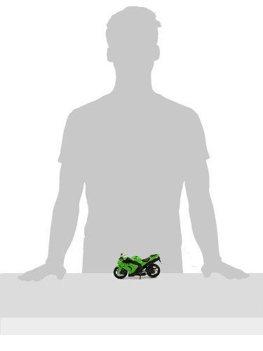 New-Ray 1:12 Motorcycle 2006 Kawasaki Zx-10R- Sport Bike, Green - Image 5