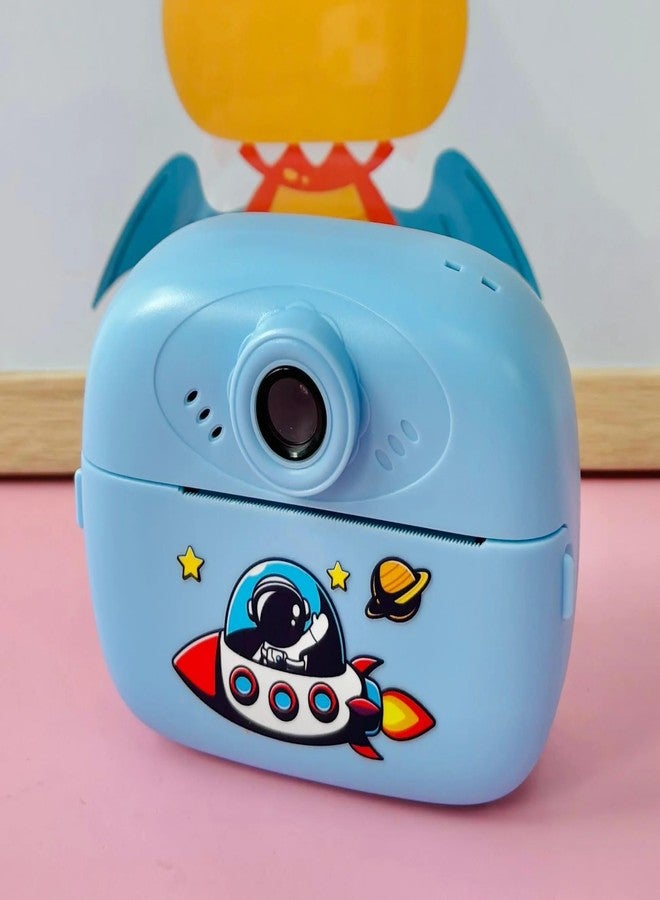 Case Creation Kids Instant Print Camera Video with Games, Thermal Printer, 2 Print Rolls, USB Charging, 48MP Children Digital Camera, Gift for Boys & Girls Age 3-16 (Blue Kids Instant Print Camera) - Image 2