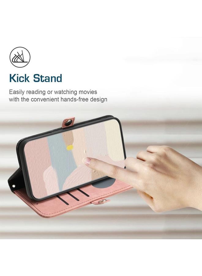 اس-توب جراب لهاتف Motorola Moto G Stylus 5G 2024 مع مشبك جانبي وحزام يد مزدوج الطي من الجلد - Image 5