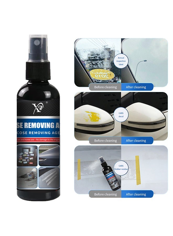 X9 Adhesive Remover Cleaner Spray for Removing Decals Stickers Tape Labels Glue Residue on Vehicles Boats RVs Brick Concrete Wall Window Furniture and More 100ml - Image 1