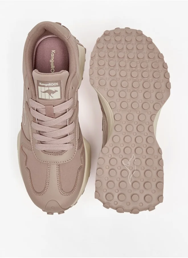 كانغاروس Women's Panelled Lace-Up Sports Shoes