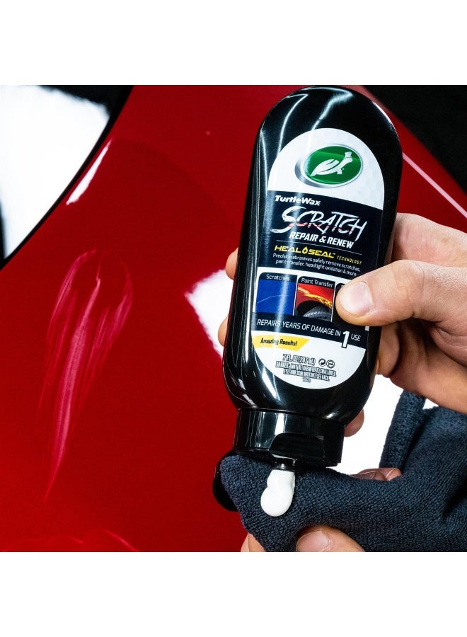 Turtle wax Scratch Repair & Renew Car Scratch Remover Polish with Heal & Seal Technology | Removes Light Scratches, Swirl Marks & Paint Transfer | 7 Oz (207ml) - Image 3