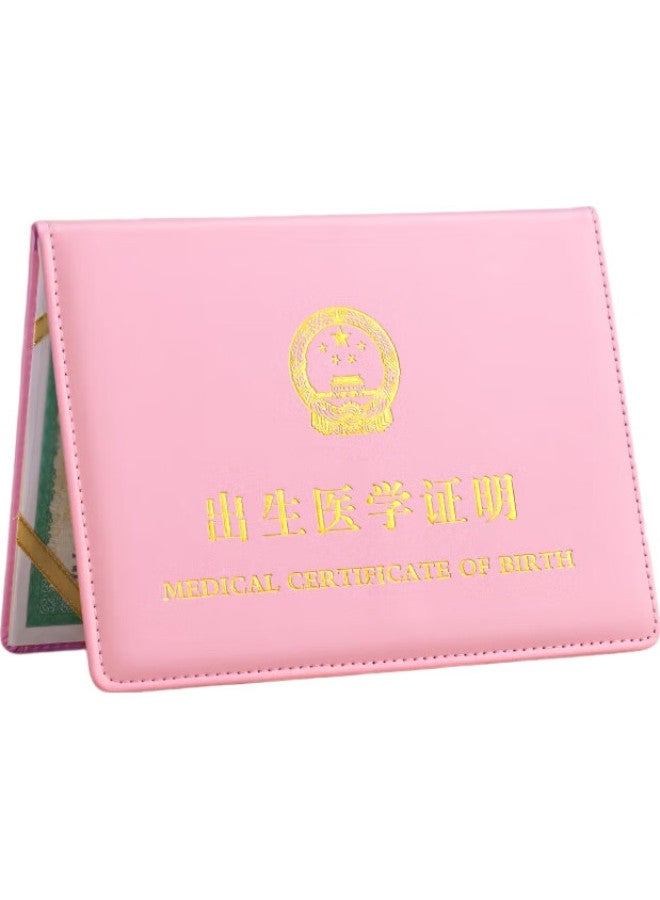 Jonevee Birth Certificate Protector, Classic Thickened, Jujube Red, Baby Birth Medical Certificate Cover, Document Sleeve, Zwcs12 - Image 3