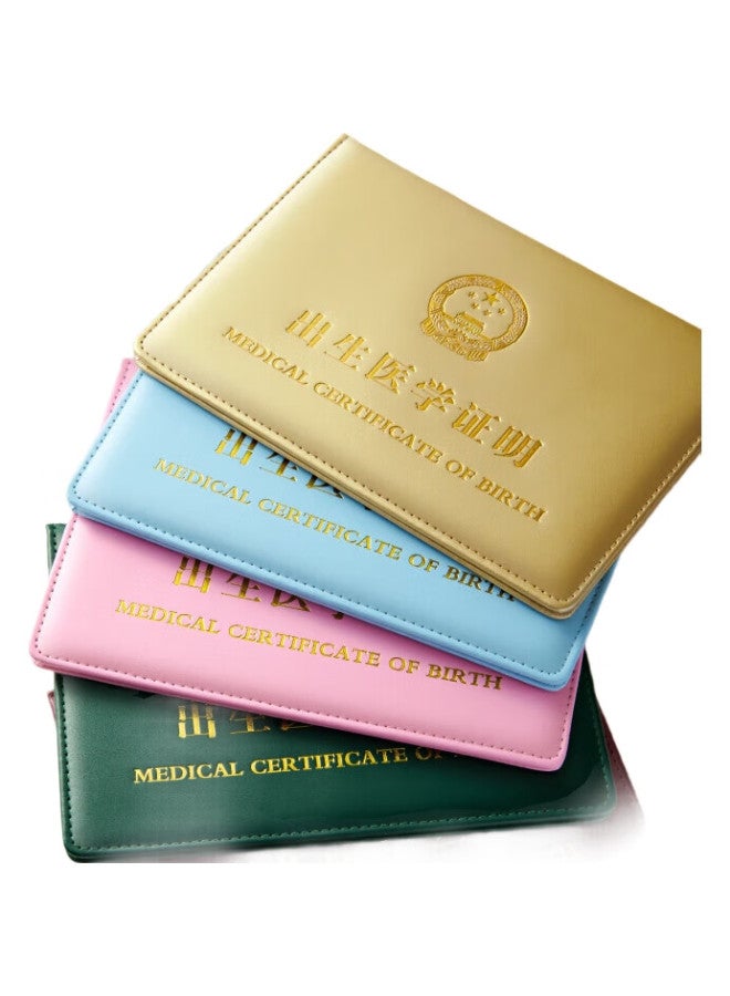 Jonevee Birth Certificate Protector, Classic Thickened, Jujube Red, Baby Birth Medical Certificate Cover, Document Sleeve, Zwcs12 - Image 1