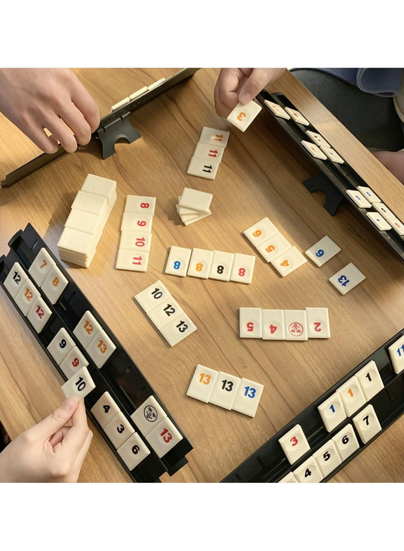 CMGTYYD The Classic Rummy Tile Game - More Tiles and More Players for More Fun,Travel Game for 2-4 People,Simple and Easy to Operate, Convenient to Organize and Store - Image 2