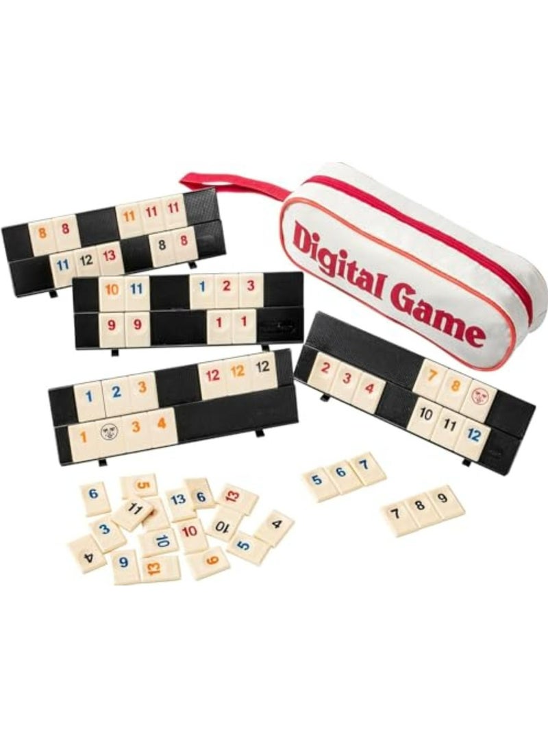 CMGTYYD The Classic Rummy Tile Game - More Tiles and More Players for More Fun,Travel Game for 2-4 People,Simple and Easy to Operate, Convenient to Organize and Store - Image 1