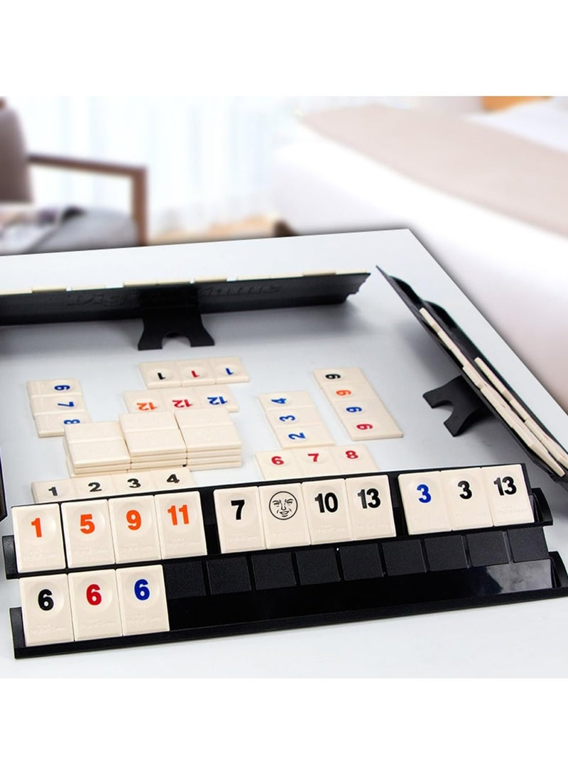 CMGTYYD The Classic Rummy Tile Game - More Tiles and More Players for More Fun,Travel Game for 2-4 People,Simple and Easy to Operate, Convenient to Organize and Store - Image 3