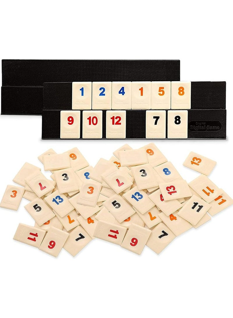 CMGTYYD The Classic Rummy Tile Game - More Tiles and More Players for More Fun,Travel Game for 2-4 People,Simple and Easy to Operate, Convenient to Organize and Store - Image 4