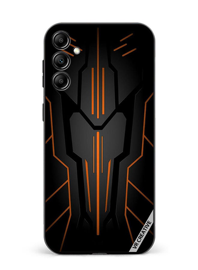 VR CREATIVE غطاء حماية لجهاز سامسونج جالاكسي A14 5G/A14 تصميم سرك الأسود متعدد الألوان - Image 1