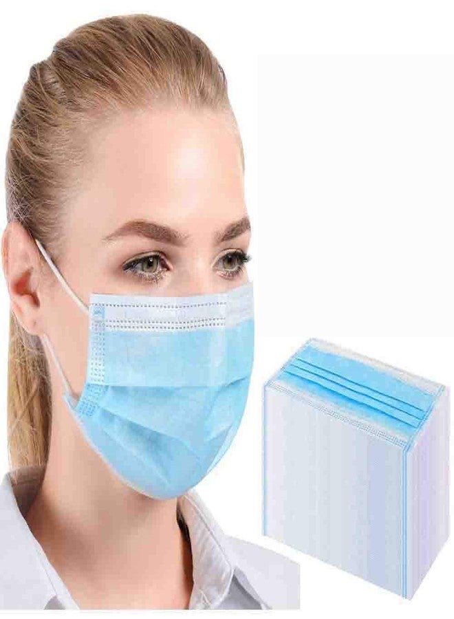 كمامة GreatDio® للاستخدام مرة واحدة، عبوة من 25 كمامة، مصنوعة من قماش غير منسوج، مزودة بحلقات أذن مرنة، لون أزرق، 3 طبقات، مضادة للغبار، تسمح بمرور الهواء، ملائمة تمامًا، للاستخدام العام - Image 1