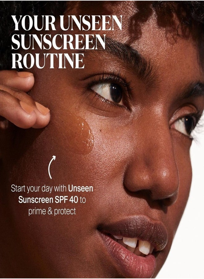 سوبر جوپ سوبر جووب! Prime & Reapply SPF Duo - مجموعة واقية من الشمس مزدوجة المفعول تتميز بعامل حماية من الشمس SPF 40 للمكياج وبودرة مريحة لإعادة الاستخدام بعامل حماية من الشمس SPF 30 للحماية من الأشعة فوق البنفسجية طوال اليوم ولمسة نهائية ناعمة.  - Image 4