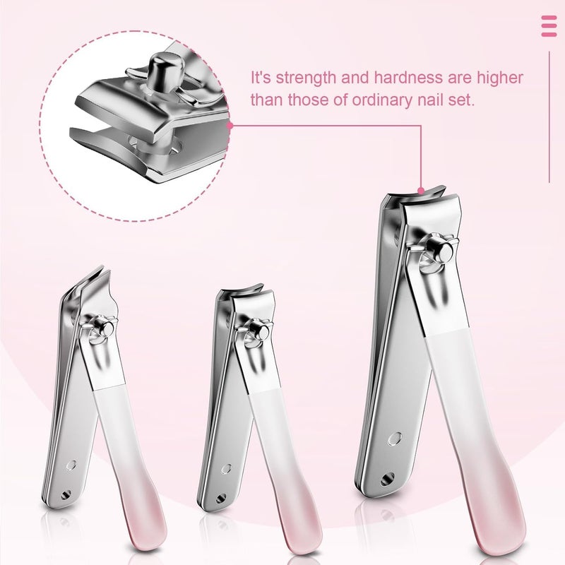 P & F CREATION Nail Cutter Kit Set – Stainless Steel Nail Clippers for Fingernails & Toenails, Compact Manicure & Pedicure Set for Men & Women, Travel-Friendly Grooming Kit (4 PCS) - Image 4