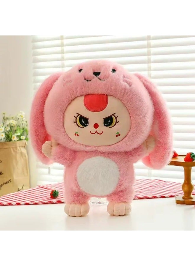 ThreeBaby Bubble Matova Three-year-old Plush Toy Doll Doll Small Size Pillow Catch Doll Machine-Colour:Black And White-High:46cm - Image 2
