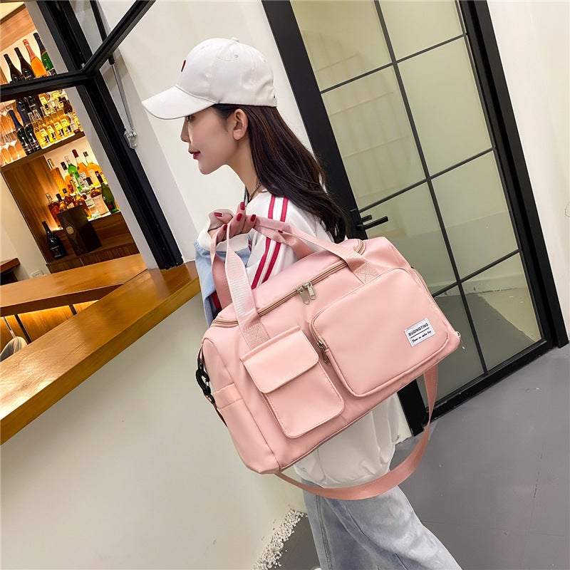 Fashion Sports Duffel Bag Men Women Gym Bag Wet/Dry Separation Swimming Oxford Cloth Hand Shoulder Travel Bag - Image 3