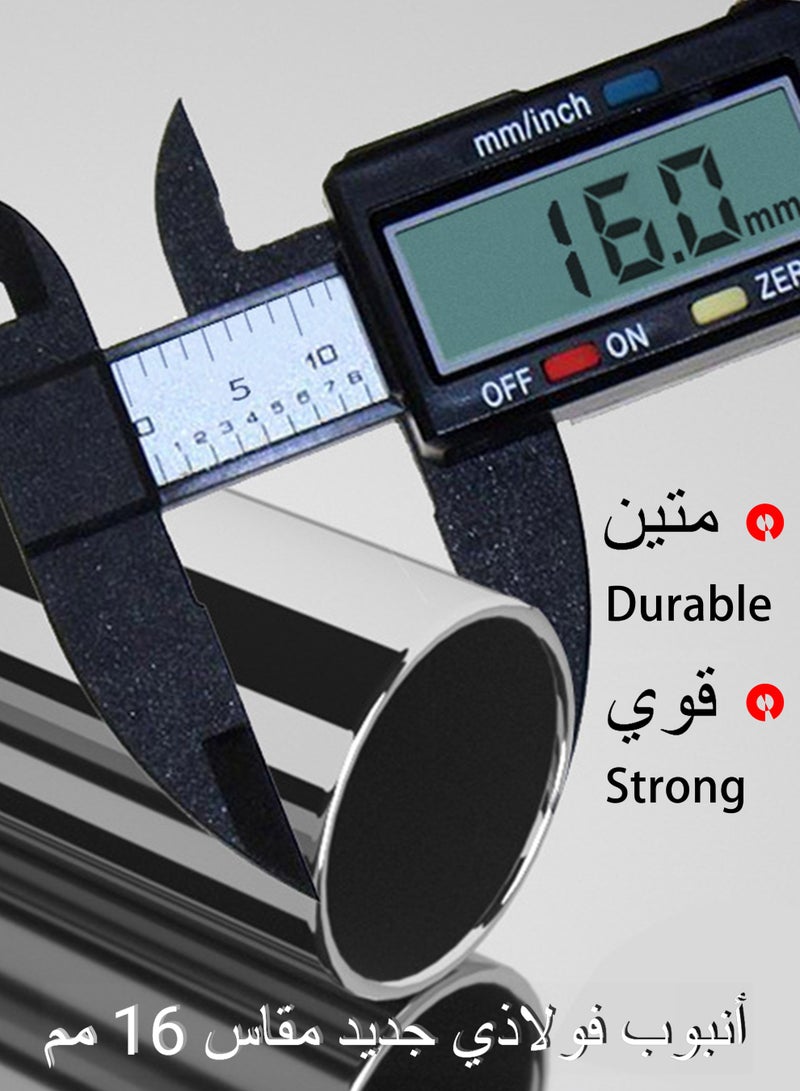 WAMIT Simple Combination Wardrobe, Simple Floor-To-Ceiling Clothing Storage Iron Shelf, Folding Rental House Dustproof Wardrobe, Dormitory Indoor Classification Clothes Storage Rack (White) - Image 4