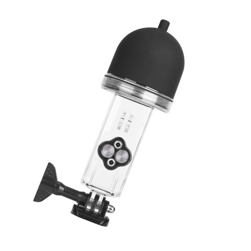 Waterproof Case For DJI Osmo Pocket 60 Meter Depth High Light Transmission Acrylic Dome - Semicircle Design 360 Degree Underwater Shooting For Diving Surfing Adventure Travel - Image 3