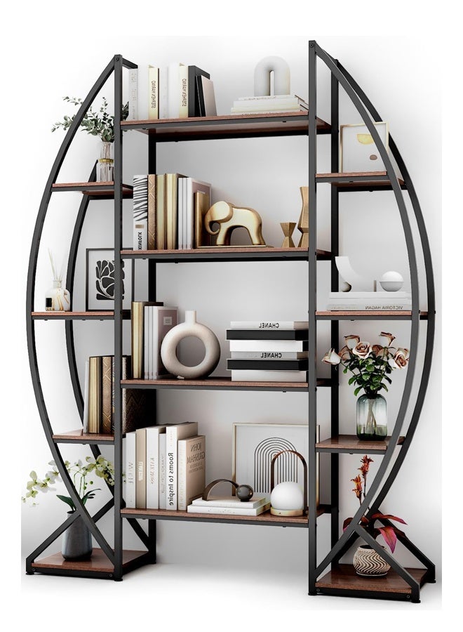 إن كي أكس رفوف كتب طويلة قائمة بذاتها لتخزين الكتب ومتعددة الوظائف لغرفة المعيشة وغرفة النوم والمكتب - Image 1