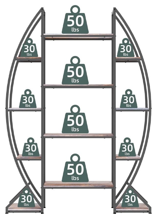 إن كي أكس رفوف كتب طويلة قائمة بذاتها لتخزين الكتب ومتعددة الوظائف لغرفة المعيشة وغرفة النوم والمكتب - Image 5