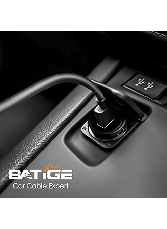 BATIGE Single Port USB 3.0 Male to USB 3.0 Female Car Mount Flush Cable Waterproof for Car Truck Boat Motorcycle Dashboard Panel - 6ft - Image 4