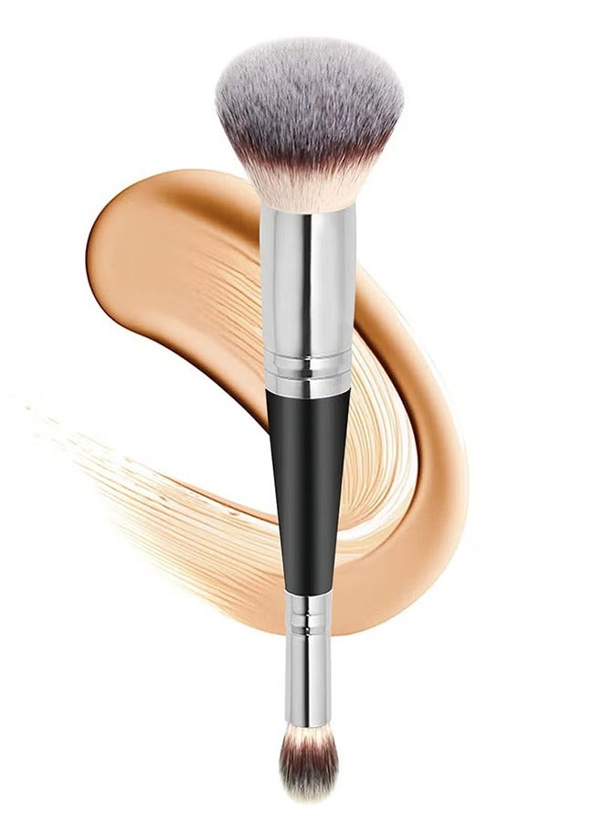 general Makeup Brushes Dual-ended Foundation Brush Concealer Brush Perfect for Any Look Premium Luxe Hair Rounded Taperd Flawless Brush Ideal for Liquid, Cream, Powder,Blending,Concealer - Image 1
