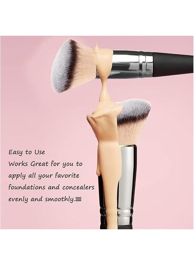 general Makeup Brushes Dual-ended Foundation Brush Concealer Brush Perfect for Any Look Premium Luxe Hair Rounded Taperd Flawless Brush Ideal for Liquid, Cream, Powder,Blending,Concealer - Image 2