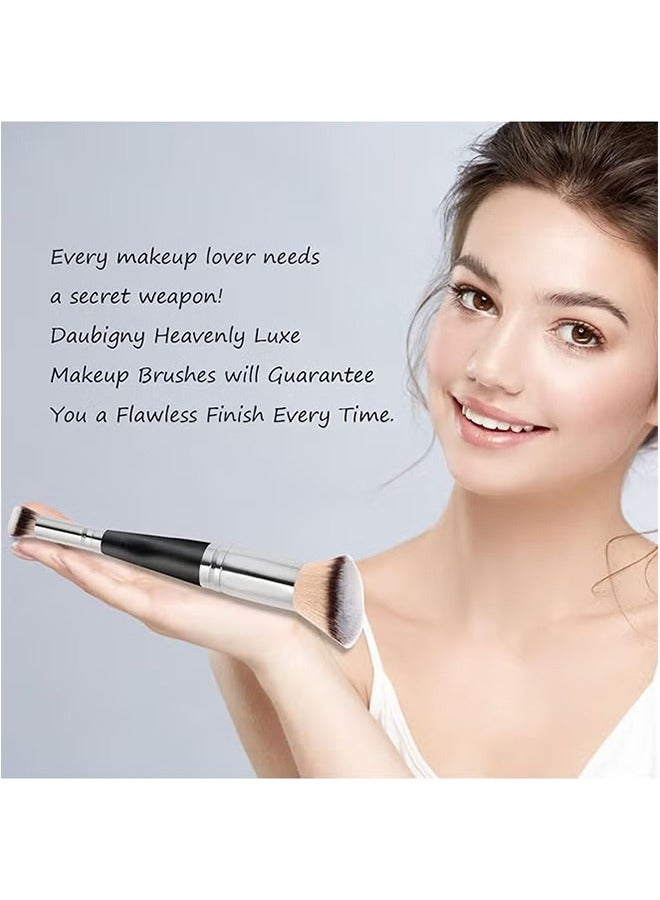 general Makeup Brushes Dual-ended Foundation Brush Concealer Brush Perfect for Any Look Premium Luxe Hair Rounded Taperd Flawless Brush Ideal for Liquid, Cream, Powder,Blending,Concealer - Image 3
