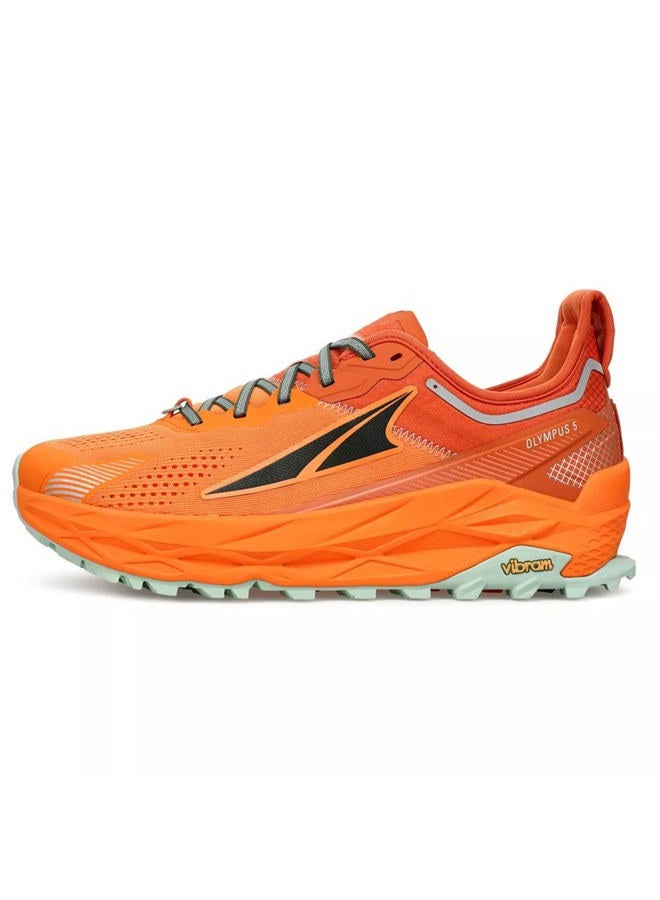 ALTRA Men's AL0A7R6P Olympus 5 Trail Running Shoe, Gray/Teal, 10 - Image 2