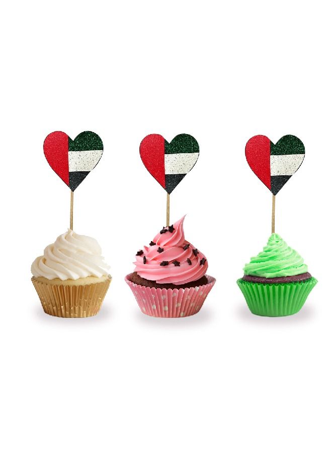 ThePartyPopper UAE National Flag Day Cupcake Toppers  - Image 2