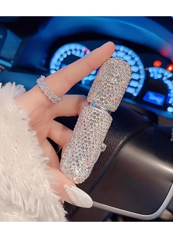 ORiTi Mini Refillable Perfume Atomizer, Travel Perfume Spray Bottle, Bling Glitter Spray Bottles, Crystal Perfume Bottle, Pocket Size, Travel Essentials  - Image 1