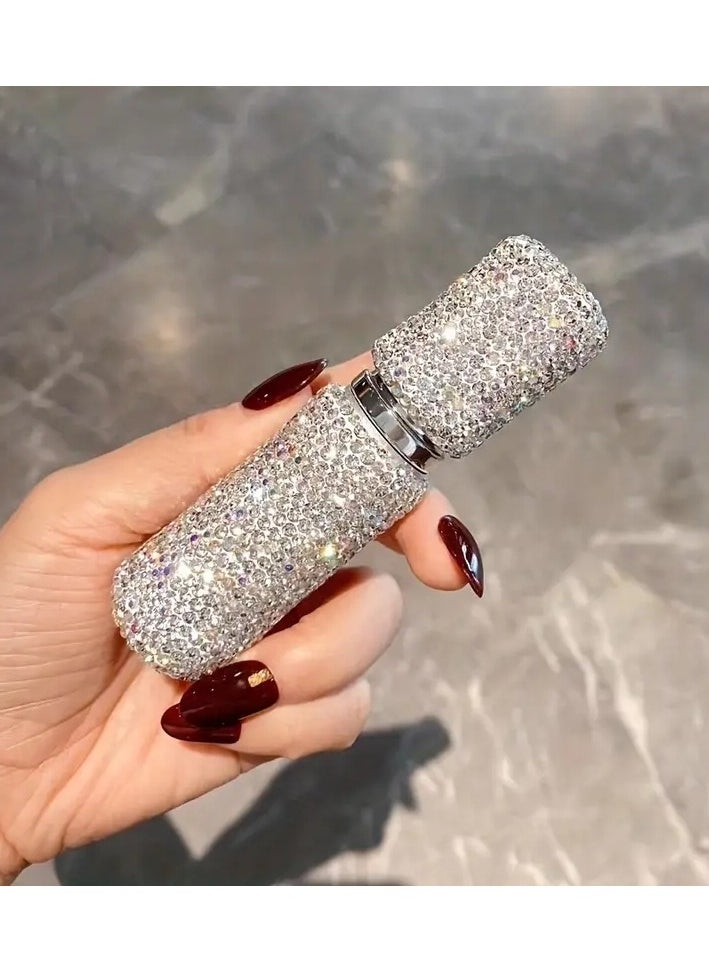 ORiTi Mini Refillable Perfume Atomizer, Travel Perfume Spray Bottle, Bling Glitter Spray Bottles, Crystal Perfume Bottle, Pocket Size, Travel Essentials  - Image 5
