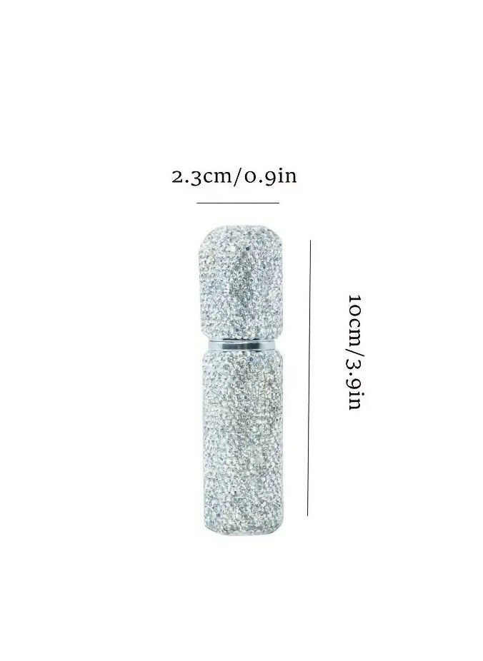 ORiTi Mini Refillable Perfume Atomizer, Travel Perfume Spray Bottle, Bling Glitter Spray Bottles, Crystal Perfume Bottle, Pocket Size, Travel Essentials  - Image 3