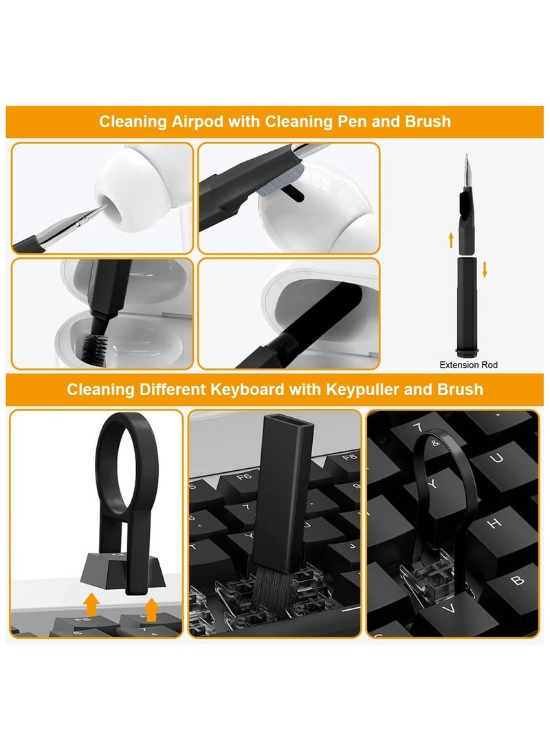Hihonor 20 in 1 Multifunctional Cleaner Kit for Electronic Devices, Computer Keyboard Cleaner Kit, Headphones Cleaner Kit for, for Cleaning Laptop Keyboard Earbuds Camera Cellphones  - Image 2