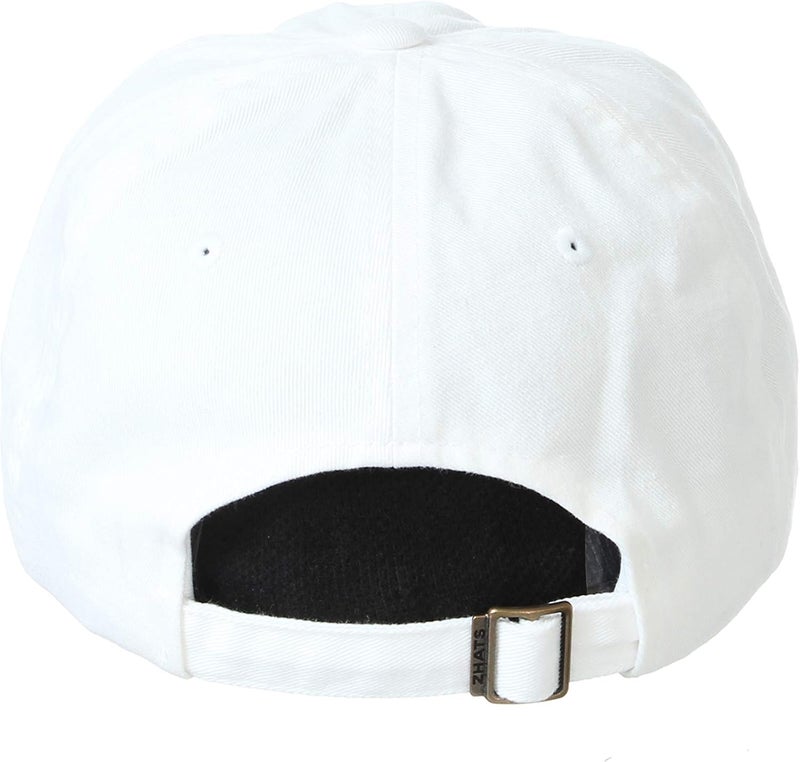 ZHATS NCAA Womens Adjustable Scholarship Hat Icon White - Image 2