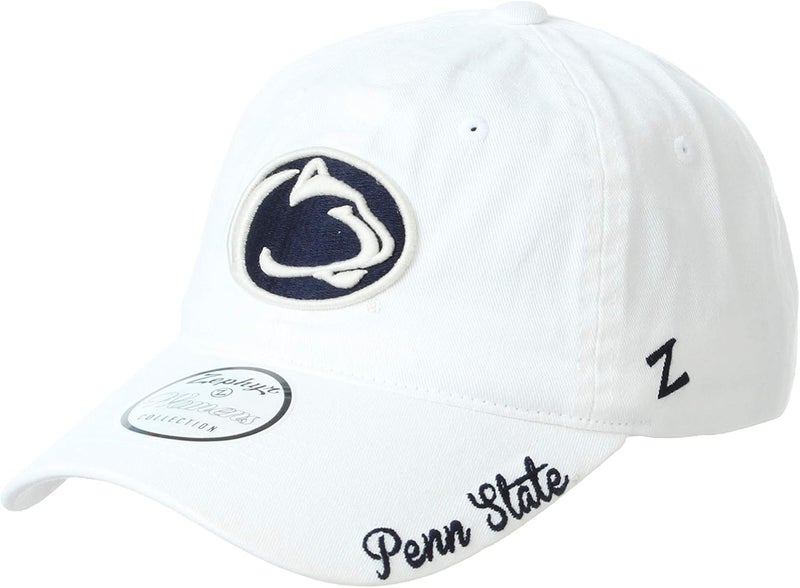 ZHATS NCAA Womens Adjustable Scholarship Hat Icon White - Image 1