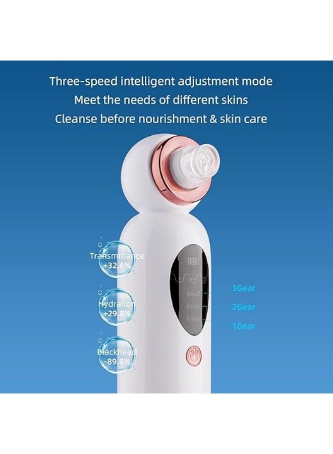 جهاز شفط الرؤوس السوداء بتقنية المايكرو بابلز (فقاعات الماء) - منظف مسام قابل للشحن بشفط قابل للتعديل - تنظيف عميق للرجال والنساء - Image 3