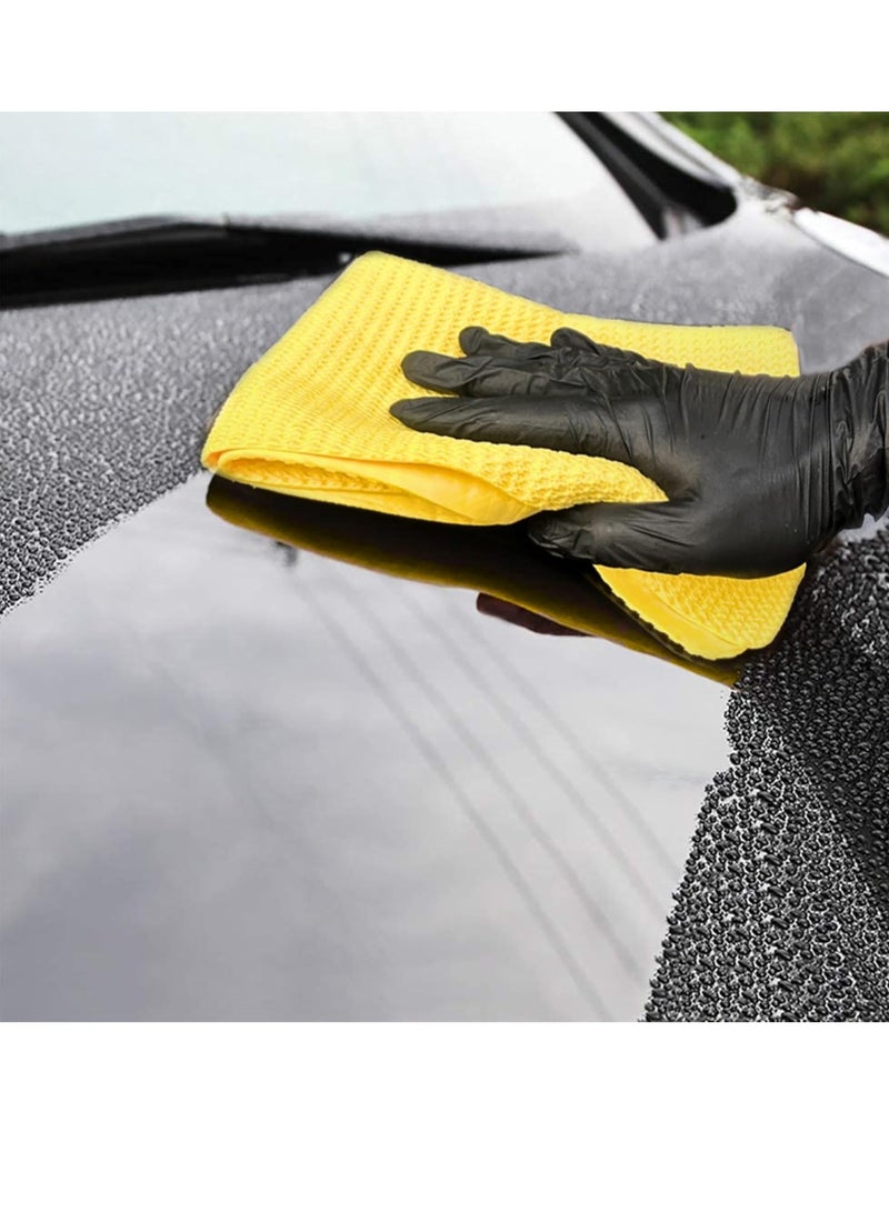 Sword Pro Concave Convex Sword Pro 6D No Resistance Cleaning Chamois 3 Pcs Set 64x43cm Yellow - Super Absorbent PVA Towels for Car, Glass, Furniture, Multi-Surface Cleaning. - Image 3