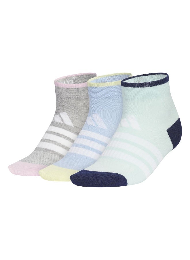 Adidas Kids Cc An 3P Grey Training Socks For Kids 5.5K - 7K - Image 1