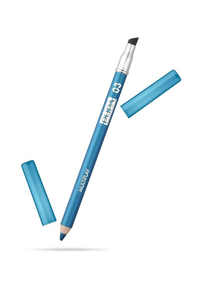 Pupa Milano Multiplay Eye Pencil - Creamy Blendable Eyeliner with Smudge Tip in 03 Pearly Sky - Image 1