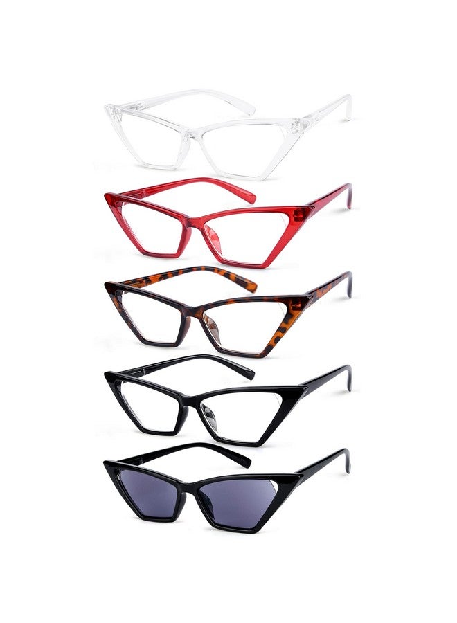 Eyekepper 5Pack Cat Eye Reading Glasses Women Oversized Readers +1.75 - Image 1