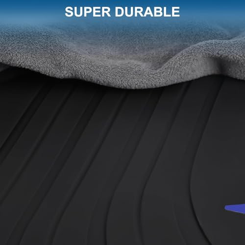 San Auto Car Floor Mat for BMW X3 G01 X4 G02 2018 2019 2020 2021 2022 2023 2024 Custom Fit Black Navy Blue Rubber Auto Floor Liners Set All Weather Protection Heavy Duty Odorless - Image 4