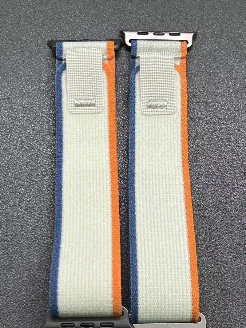 Bluejw Nylon Trail Loop Watch Band for Apple Watch Ultra 1/2/3 49mm with Black Connector - Elastic Weave Sport Strap - Replacement Wristband - Image 4