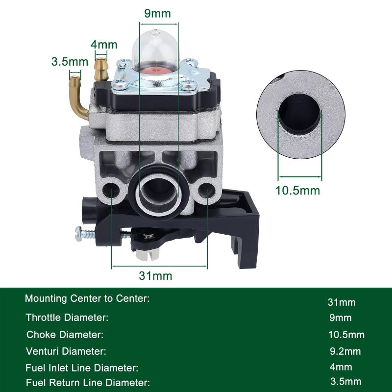 Venseri GX35 Carburetor for Honda GX25 GX25N GX25NT HHT35 String Trimmer FG110 FG110K1 HHT25S 4 Cycle Engine Replaces 16100-Z0Z-815 16100-Z0H-825 - Image 3