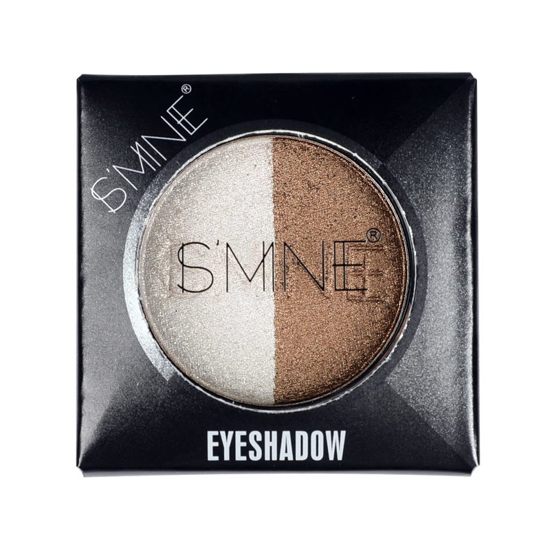 IS'MINE Single Duo Shimmer Brown Eyeshadow, Dual Color, Longwear, White Eye Makeup for Day & Night - Image 3