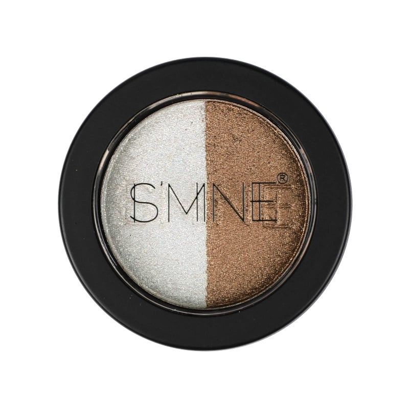 IS'MINE Single Duo Shimmer Brown Eyeshadow, Dual Color, Longwear, White Eye Makeup for Day & Night - Image 2