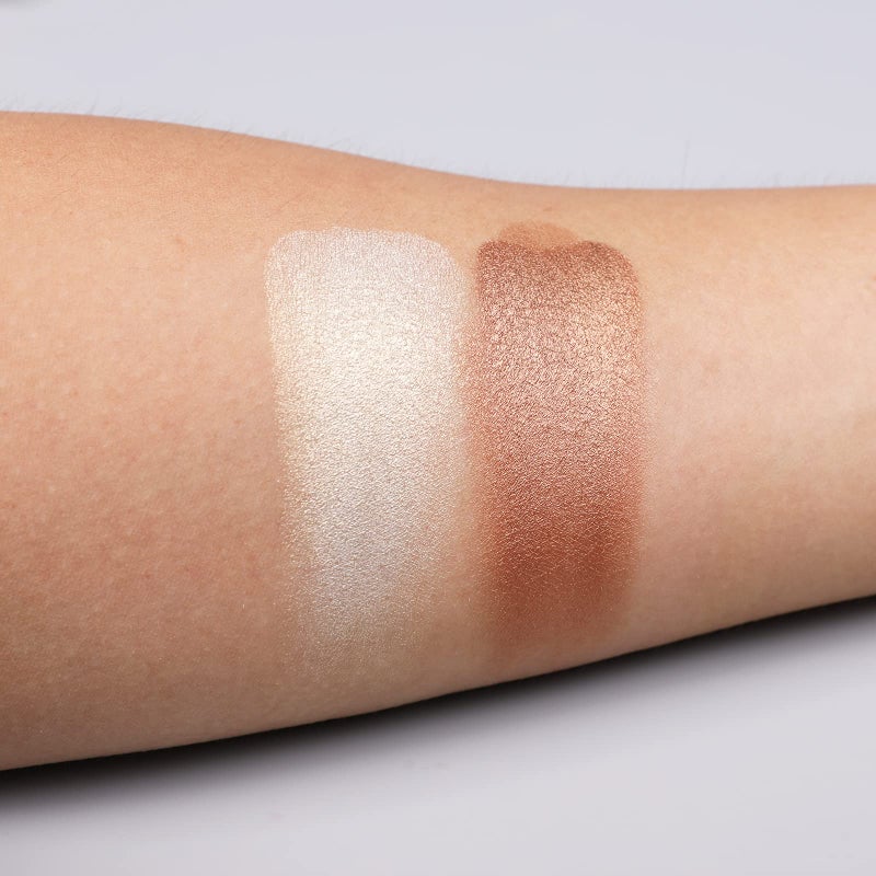 IS'MINE Single Duo Shimmer Brown Eyeshadow, Dual Color, Longwear, White Eye Makeup for Day & Night - Image 5