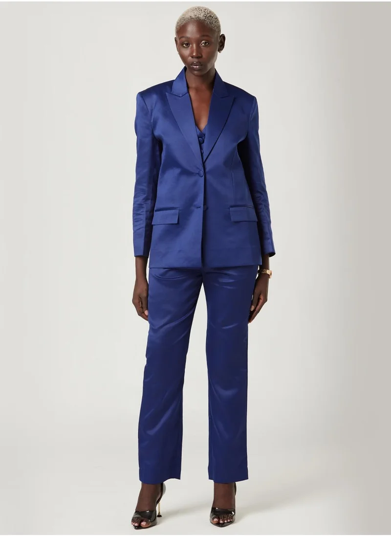 IZEL Blue Three Piece Suit set with Vest and pants