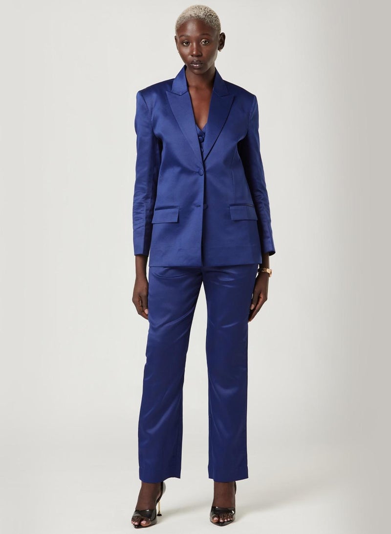 IZEL Blue Three Piece Suit set with Vest and pants  - Image 1