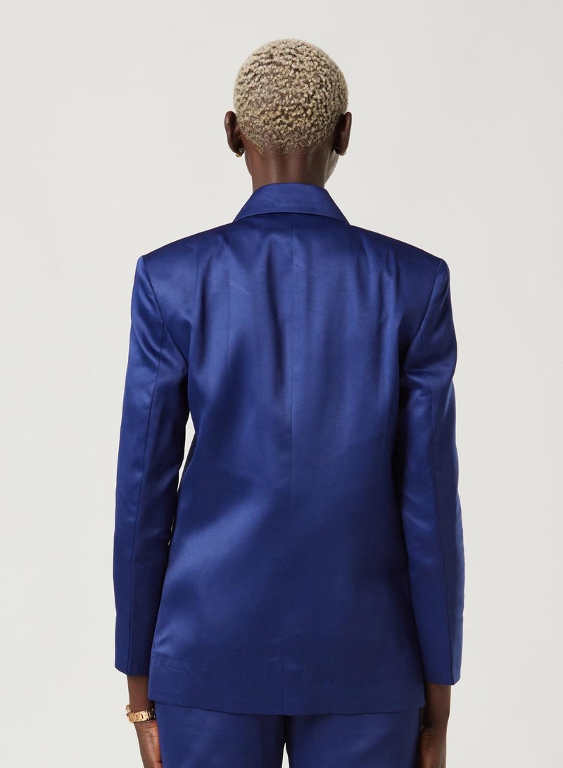IZEL Blue Three Piece Suit set with Vest and pants  - Image 5