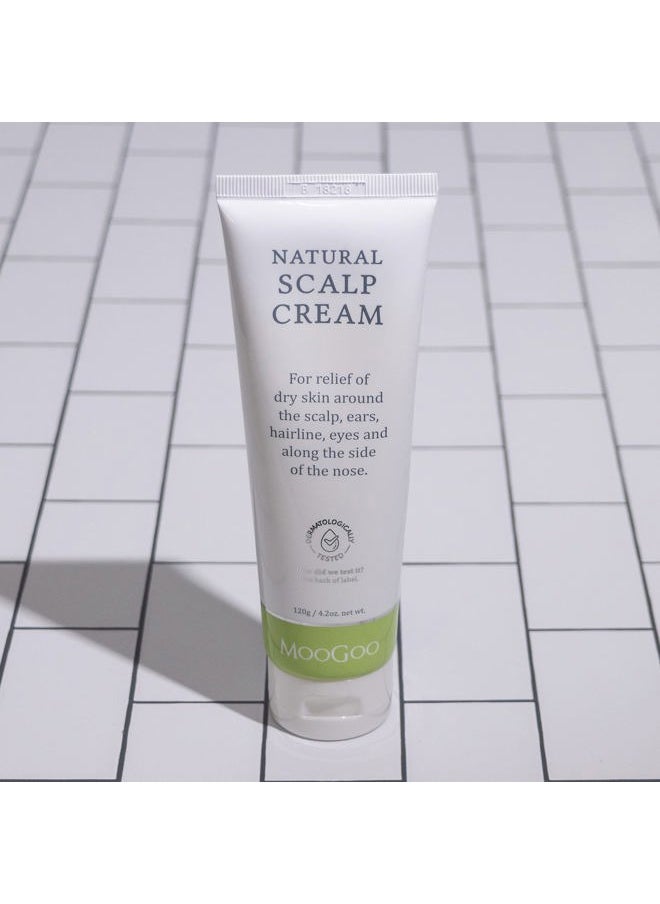 MOOGOO Scalp Cream - Seborrheic Dermatitis & Cradle Cap Natural Formula, Relief for Red, Itchy, Crusty & Dry Skin Around the Scalp, Ears, Hairline, Eyes & Nose, for Babies & Adults, 120g / 4.2oz.  - Image 4